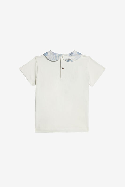 JU T-Shirt With Sequin RC Monogram JU T-Shirt With Sequin RC Monogram MILKY WHITE UJT601-JD001