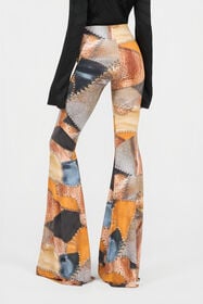 RC Pantalones Estampado Patchwork BROWN XQT206-LNT29