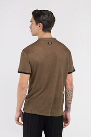 RC Braunes Henley-T-Shirt  Hellbraun SRT63A-LG001