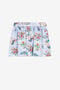 JU Jaguar And Flower-Print Pleated Skirt JU Jaguar And Flower-Print Pleated Skirt Purple QJT305-6DF63