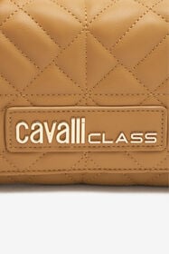 CL Bag with Cavalli Class chain shoulder strap Light brown SXB00B-AB076