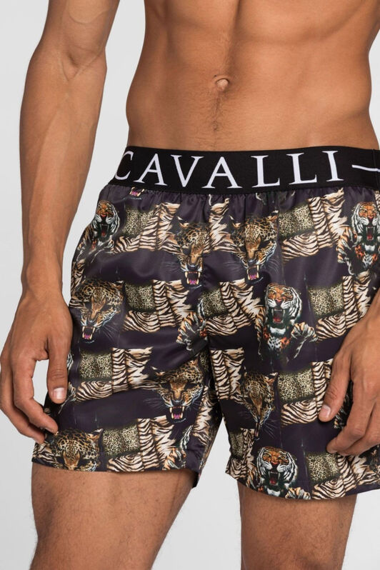 RC Felix-print logo swim shorts BLACK ONH00C-TC027