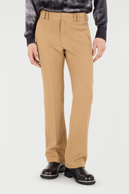 RC Pantaloni In Lana Vergine A Righe Marrone chiaro VRT226-GE003