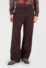 RC Pantaloni In Misto Cotone Marrone VRJ232-FN071