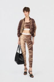 JC Natural Barb Print Top SABBIA WFT268-WF666