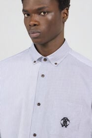 RC Camicia A Righe Con Monogram RC WHITE/BLACK SOT70F-CH100