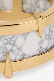 RC Bracelet Jonc Blanc et Doré à Clous L.GOLD/WHITE TWG003-AM002