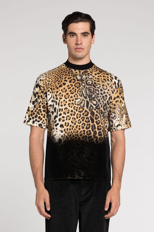 RC T-shirt con stampa Jaguar RC T-shirt con stampa Jaguar BROWN RRT62E-3PH86
