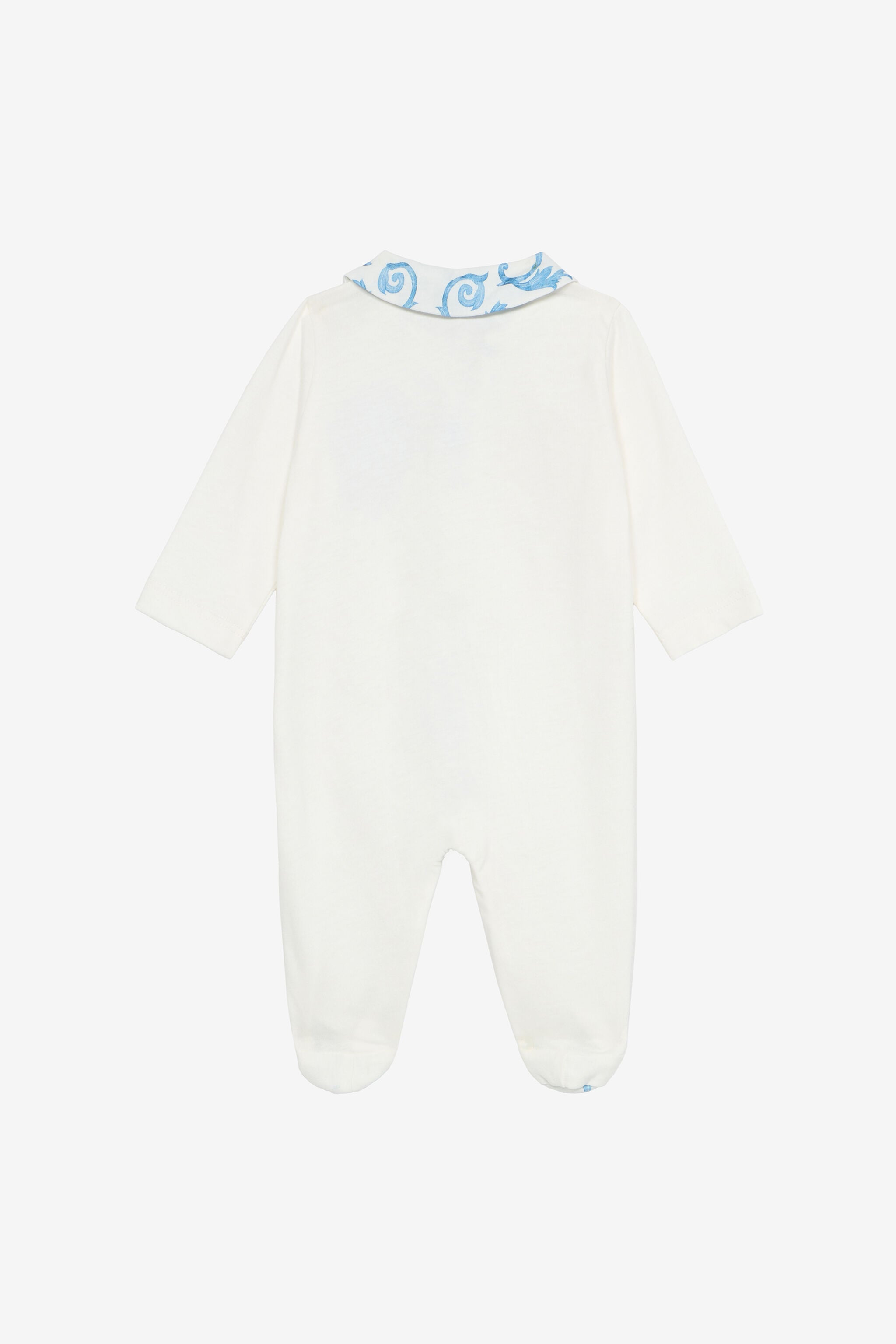 JU Hat, Bib And Romper Suit Set With RC Monogram And Print JU Hat, Bib And Romper Suit Set With RC Monogram And Print Light blue UJT827-JD001