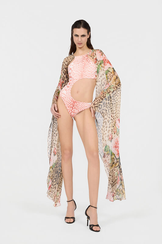 RC Jaguar Pink Print One-Piece Swimsuit RC Jaguar Pink Print One-Piece Swimsuit PINK XQW041-HVT23