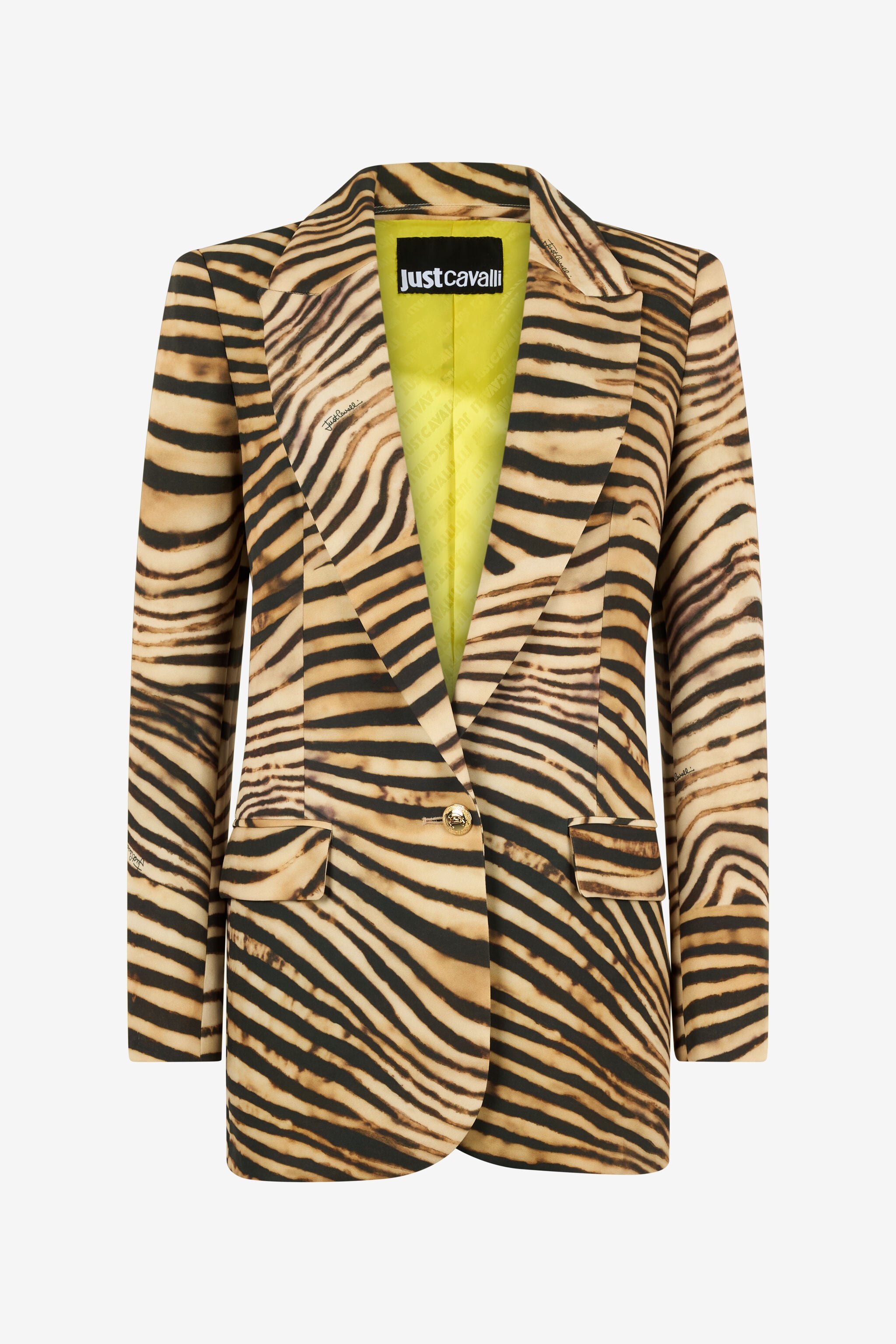 JC Tiger Skin-Print Jacket JC Tiger Skin-Print Jacket Light Brown UFT191-UF257