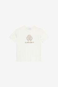 JU Camiseta Con Monograma RC Y Logotipo Blanco UJT60M-JD001