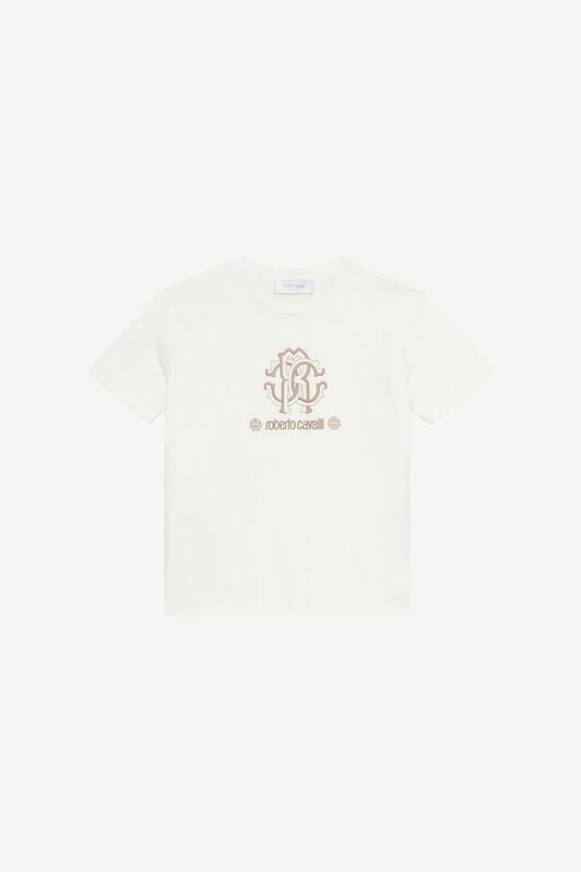 JU T-Shirt Con Monogram RC E Logo JU T-Shirt Con Monogram RC E Logo Bianco UJT60M-JD001
