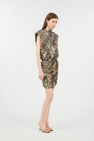 JC Mini Dress With Python Print 716 MARZAPAN + 738 C UFT160-UF226