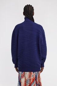 RC Maglione a collo alto Blu scuro TKM622-MQ001