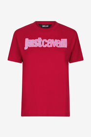 JC Woman Cotton T-Shirt Red RKT864-RK370