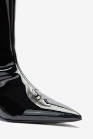 RC Bottes En Cuir Verni Noir Noir TWS014-PZV00