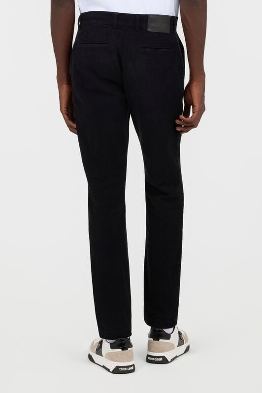 RC Pantalones de pana negro de pernera recta RC Pantalones de pana negro de pernera recta BLACK TOT20E-VL004