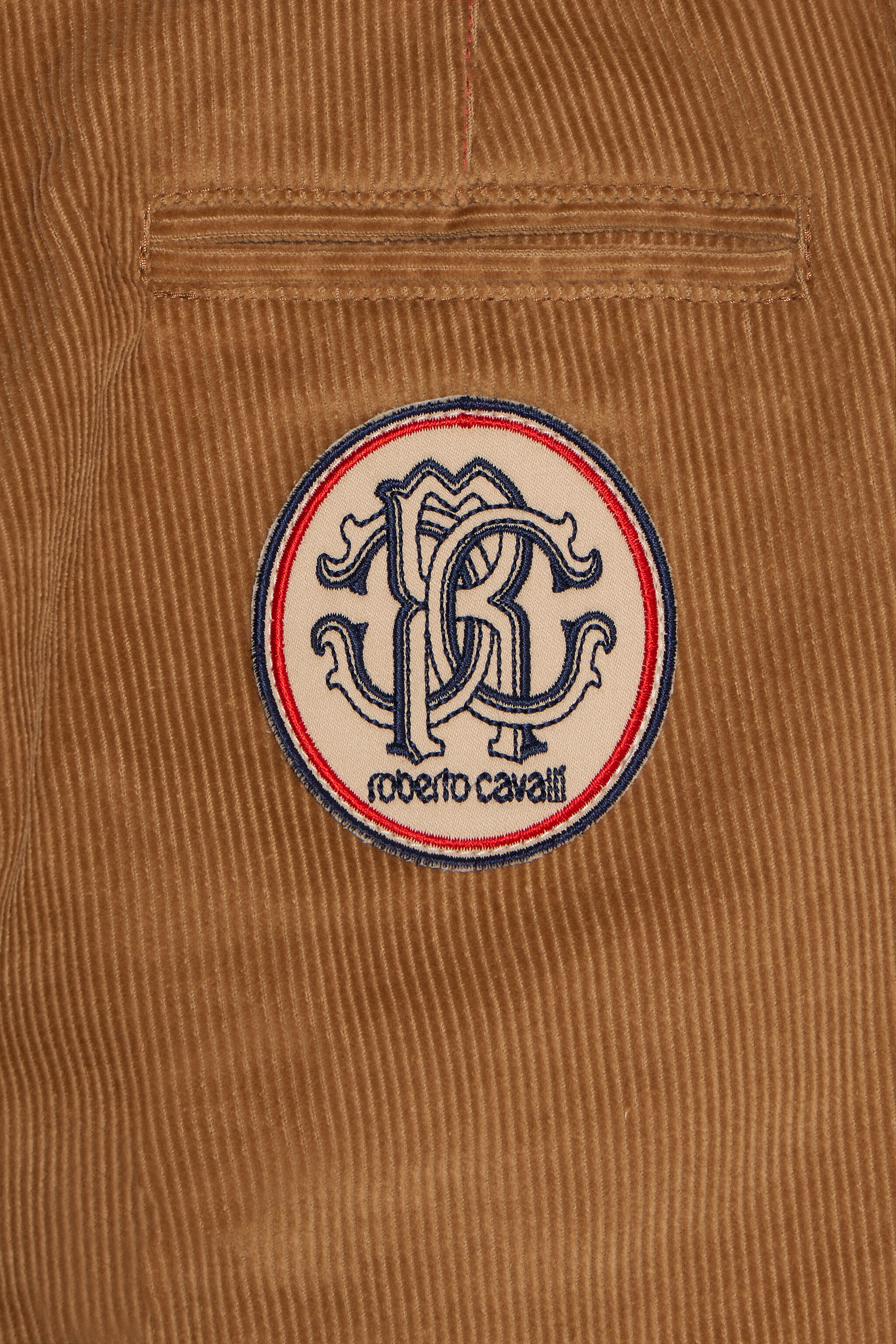 JU Corduroy Trousers with Monogram RC JU Corduroy Trousers with Monogram RC BEIGE HAZELNUT VJT20K-VL006
