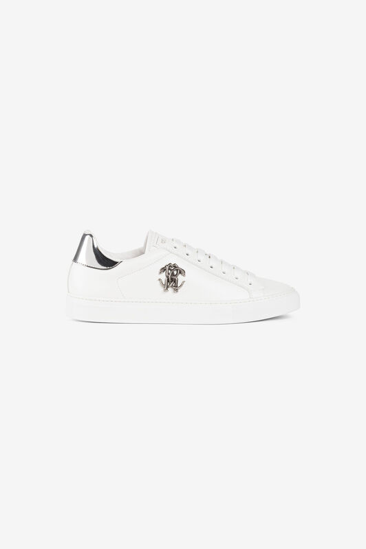 RC Sneakers with Monogram Mirror Snake White/Silver RRS009-PZB23