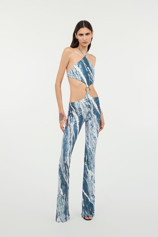 RC Rubane-Print Jumpsuit Dark blue UKT104-LNN22