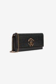 RC Leather Mini Bag with Shoulder Strap BLACK ROB00H-PZA97