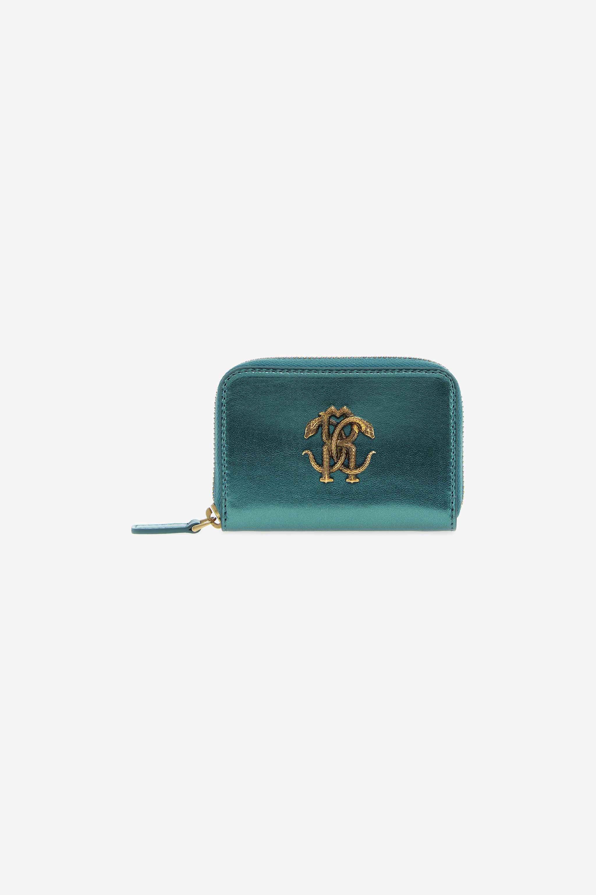 RC Cartera De Piel Turquesa Con Monogram RC Azul claro SKA003-PN199