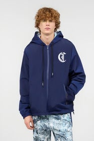 JC Sudadera Reversible Con Capucha Azul oscuro UFT076-UF114