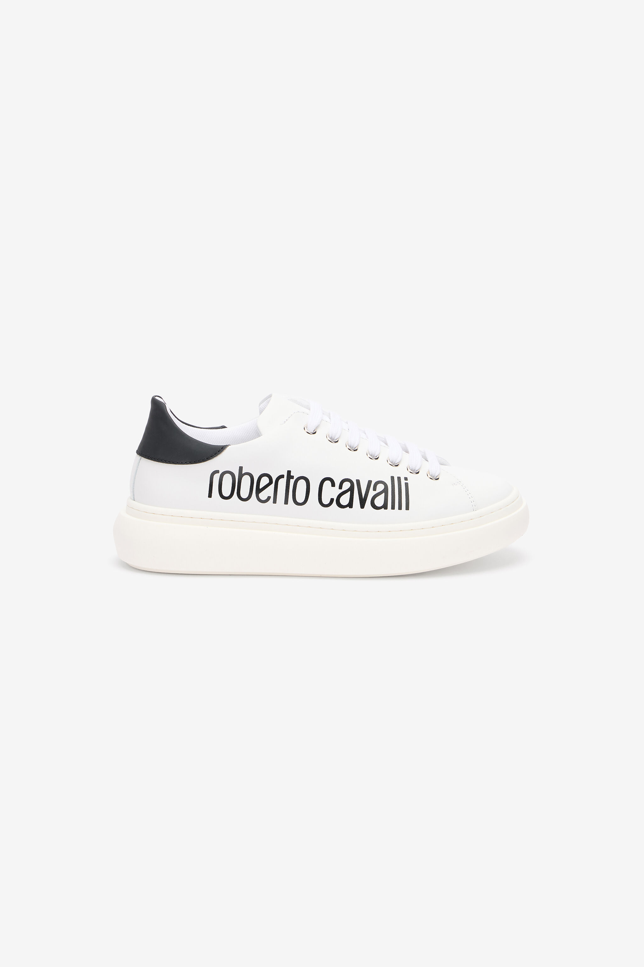 RC White Sneaker With Logo Print RC White Sneaker With Logo Print WHITE/BLACK QOS01I-PZO16