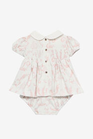 JU Printed Bodysuit And Headband Set Pink UJT813-JFO36
