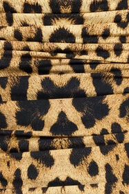 RC Midi Dress With Jaguar Skin Print Brown VWT153-LNQ71
