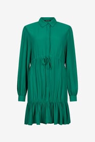 RC Grünes Minikleid Mit Kordelzug MALACHITE GREEN QOT10D-VI001