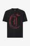 JC T-Shirt With JC Monogram Patch JC T-Shirt With JC Monogram Patch Black UFT032-UF052