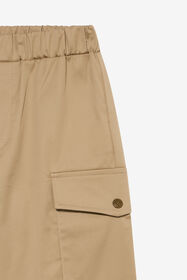 JU Beige Cargo Pants With Elasticated Waist BEIG.MARZ. XJT22C-CE035