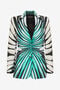 RC Veste En Soie Imprimé Ray Of Sea RC Veste En Soie Imprimé Ray Of Sea Bleu clair VKT405-4QM33