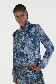 RC Denim Jacket With Discoloration BLU SCURO VKJ450-VT012