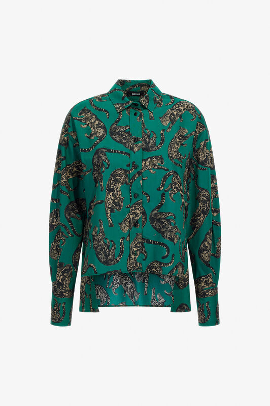 JC Just Cavalli Shirt JC Just Cavalli Shirt Green TFT124-TF189