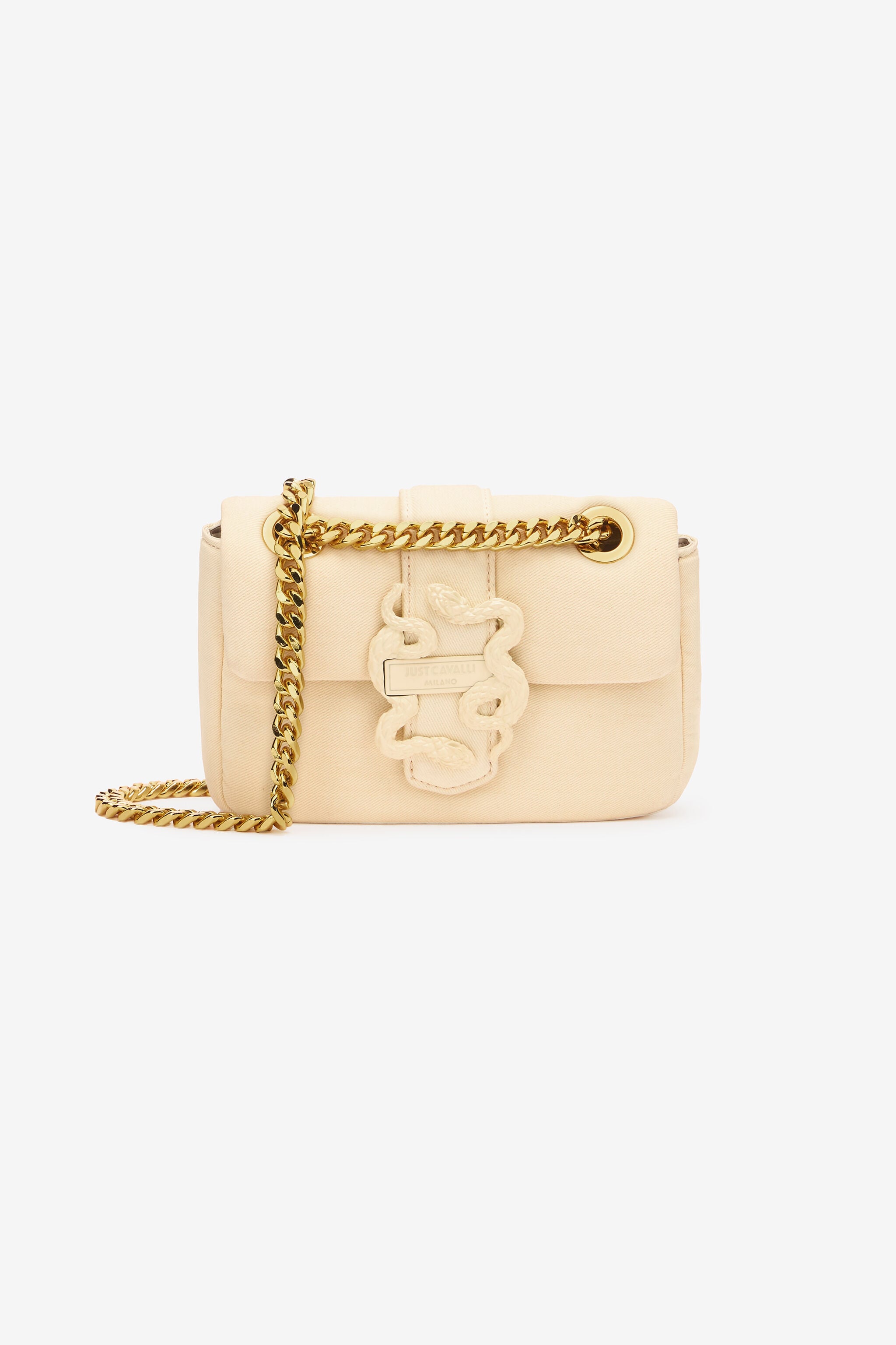 JC Small Crossbody Bag With Mirror Snake Ivory UFB056-UF425