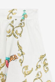 JU Filigree-Print Skirt Weiß RJT300-7GG82