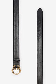RC Serpentine Leather Belt BLACK WKC001-PZ119