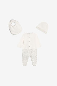 JU Baby Set with Avvento Print PEARL GREY XJT80P-3PS62