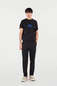 RC T-Shirt Aus Baumwolle Mit Monogramm Schwarz VRT61C-JD060
