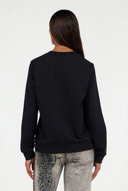 JC Cotton sweatshirt with jewel logo BLACK VFS015-VF339
