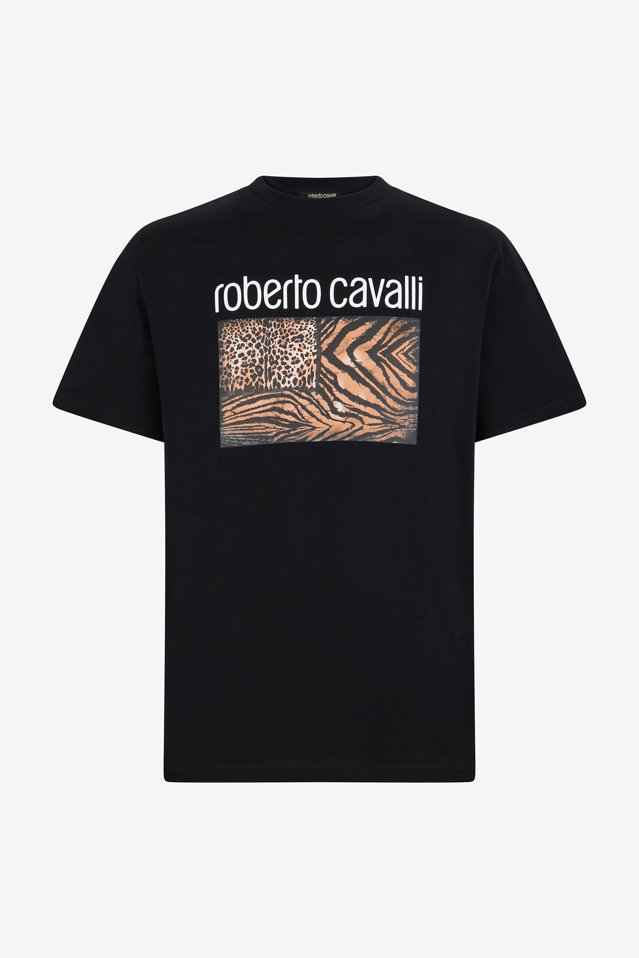 RC Animal print T-shirt with logo Black OOT60G-JD060