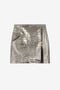 RC Crocodile-Embossed Metallic Leather Mini Skirt RC Crocodile-Embossed Metallic Leather Mini Skirt Silver OKP300-PZ004