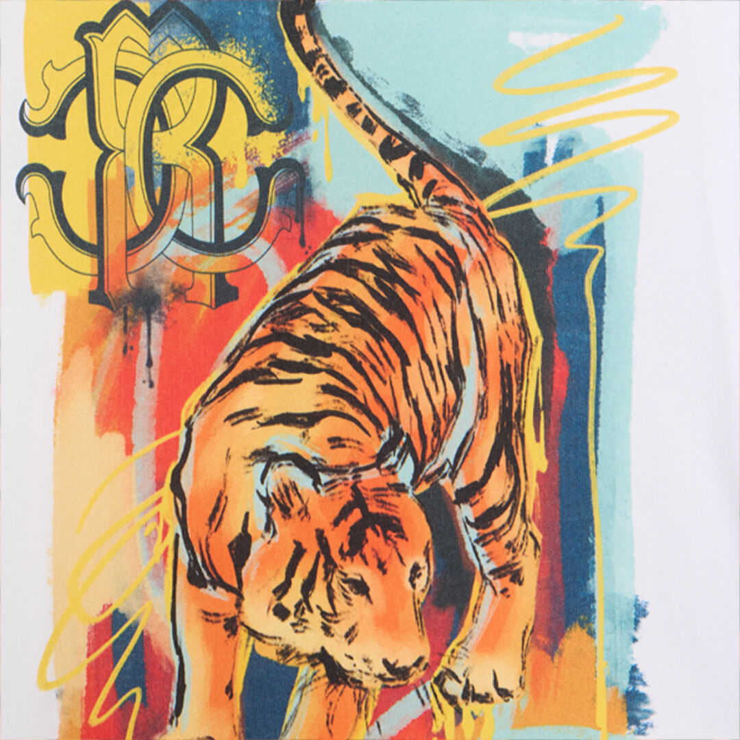JU Weißes Baumwoll T-Shirt Mit print JU Weißes Baumwoll T-Shirt Mit print OPTICAL WHITE VJT60H-JD001