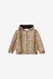 JU Sweatshirt Mit Kapuze Und Print Jaguar Skin Hellbraun UJT69H-5OO52