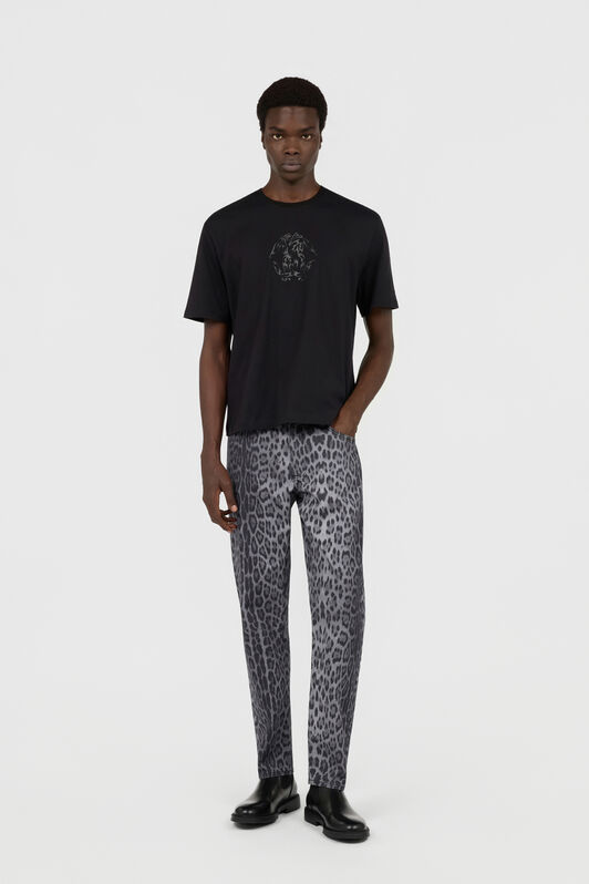 RC Skinny-Denim-Hose mit Jaguar-Print RC Skinny-Denim-Hose mit Jaguar-Print BLACK/ANTHRACITE TOJ20H-DY012