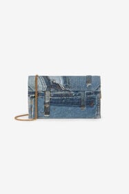 RC Sac porté épaule en patchwork de denim JEANS SKB112-DLL01