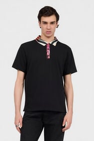 RC Ray Of Paradise Print Polo BLACK XRT603-KB002